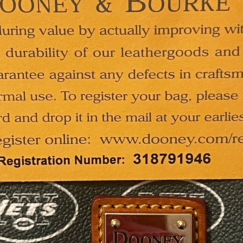 Dooney & Bourke New York Jets Crossbody Bag‎ - Picture 4 of 4